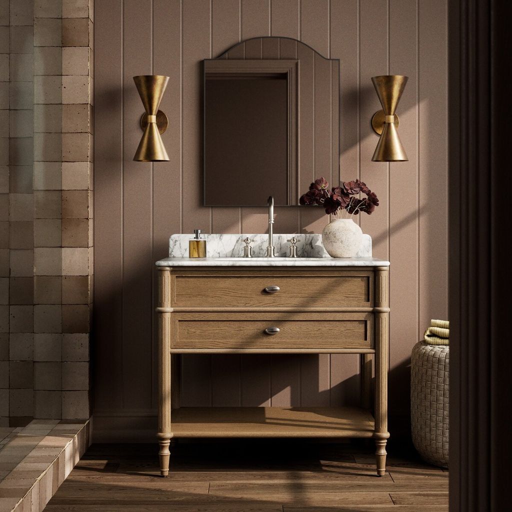 Oak & Marble Vanity