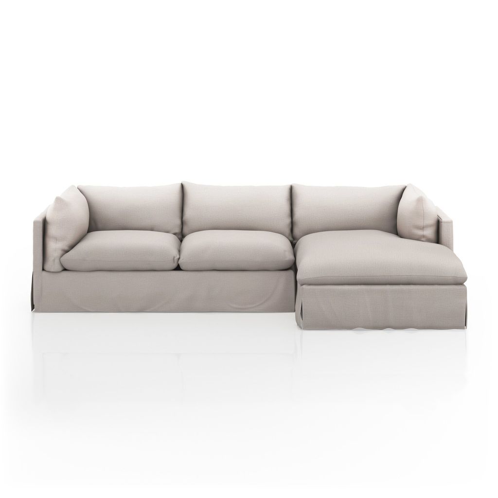Habitat Slipcover 2-Piece Sectional Right Chaise115", Bennett Moon Cover