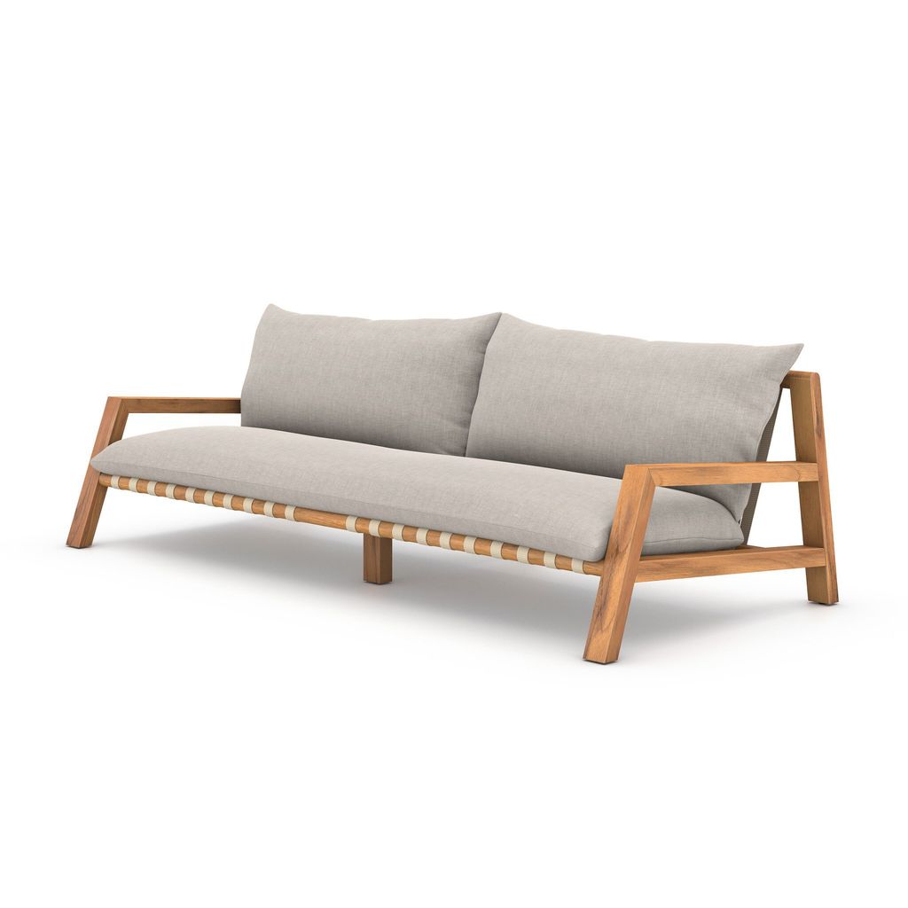Outdoor Sofa 95", Grey Cover