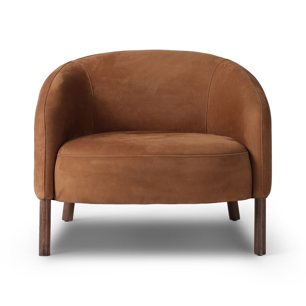 Bowie Chair, Nubuck Cognac Cover