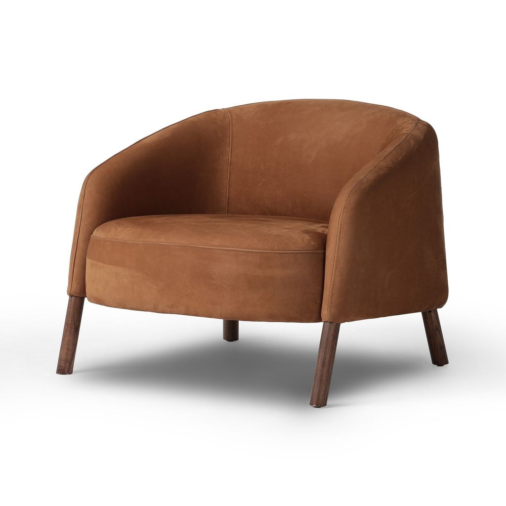 Bowie Chair, Nubuck Cognac Cover