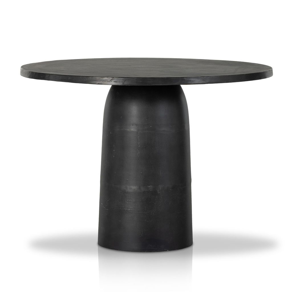 Basil Outdoor Dining Table, Aged Grey