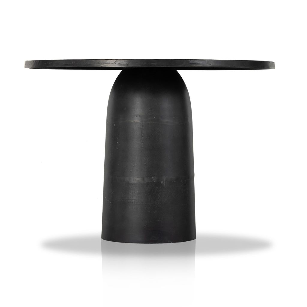 Basil Outdoor Dining Table, Aged Grey