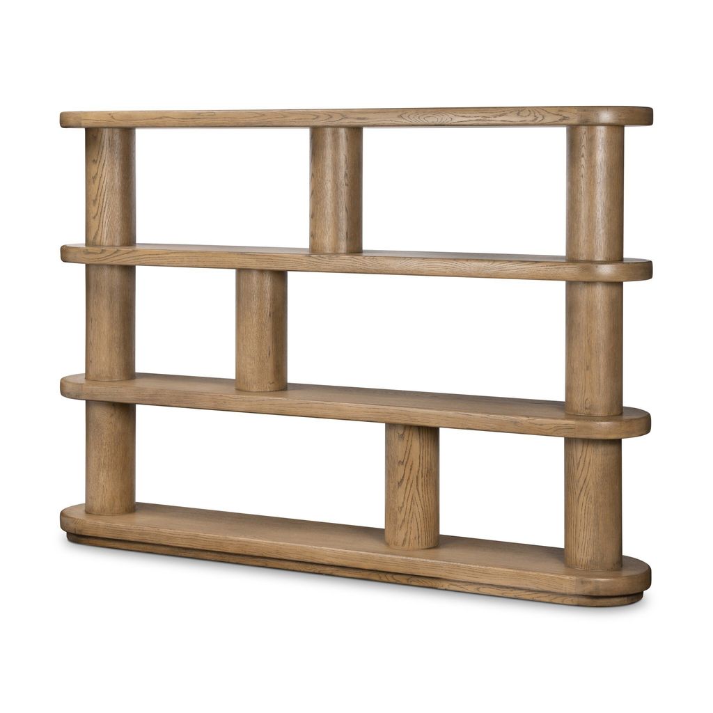 Luciana Bookcase, Smoked Oak