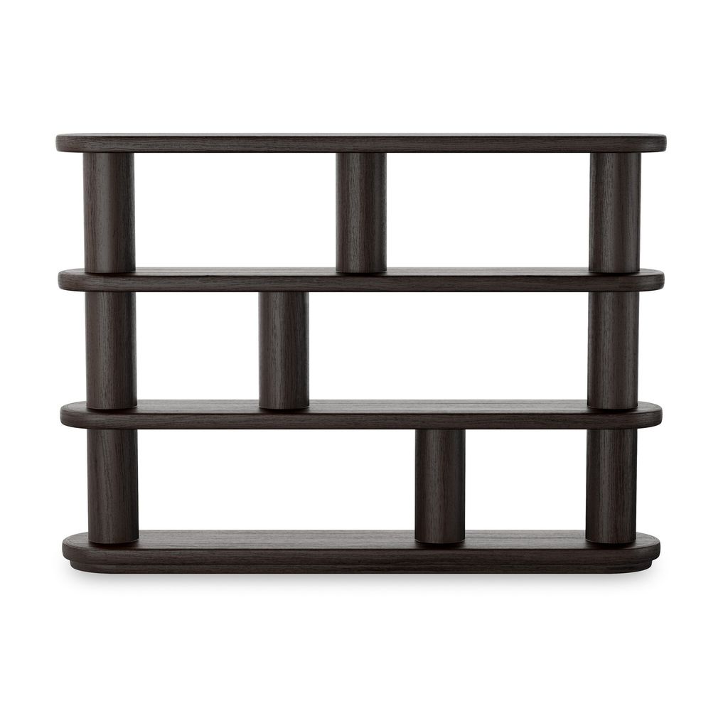 Luciana Bookcase, Ebony Oak