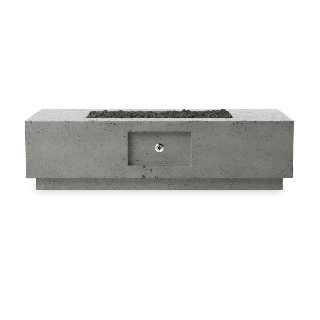 Preview image for Kenton Outdoor Fire Table, Pewter Concrete With Natural Gas Fuel Type