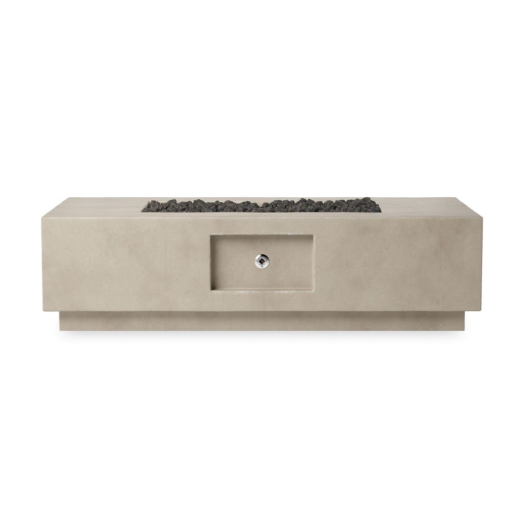 Preview image for Outdoor Fire Table, Natural Concrete With Propane Fuel Type