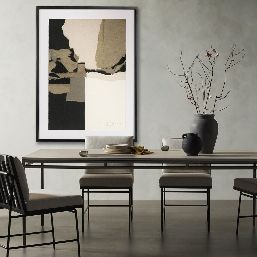 Poetic Architectures No 5 by Valeria Sidanez 30" x 40", Black 2.5 Maple