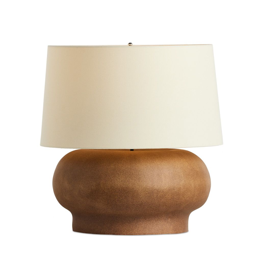 Kragen Table Lamp, Dark Sand Porcelain