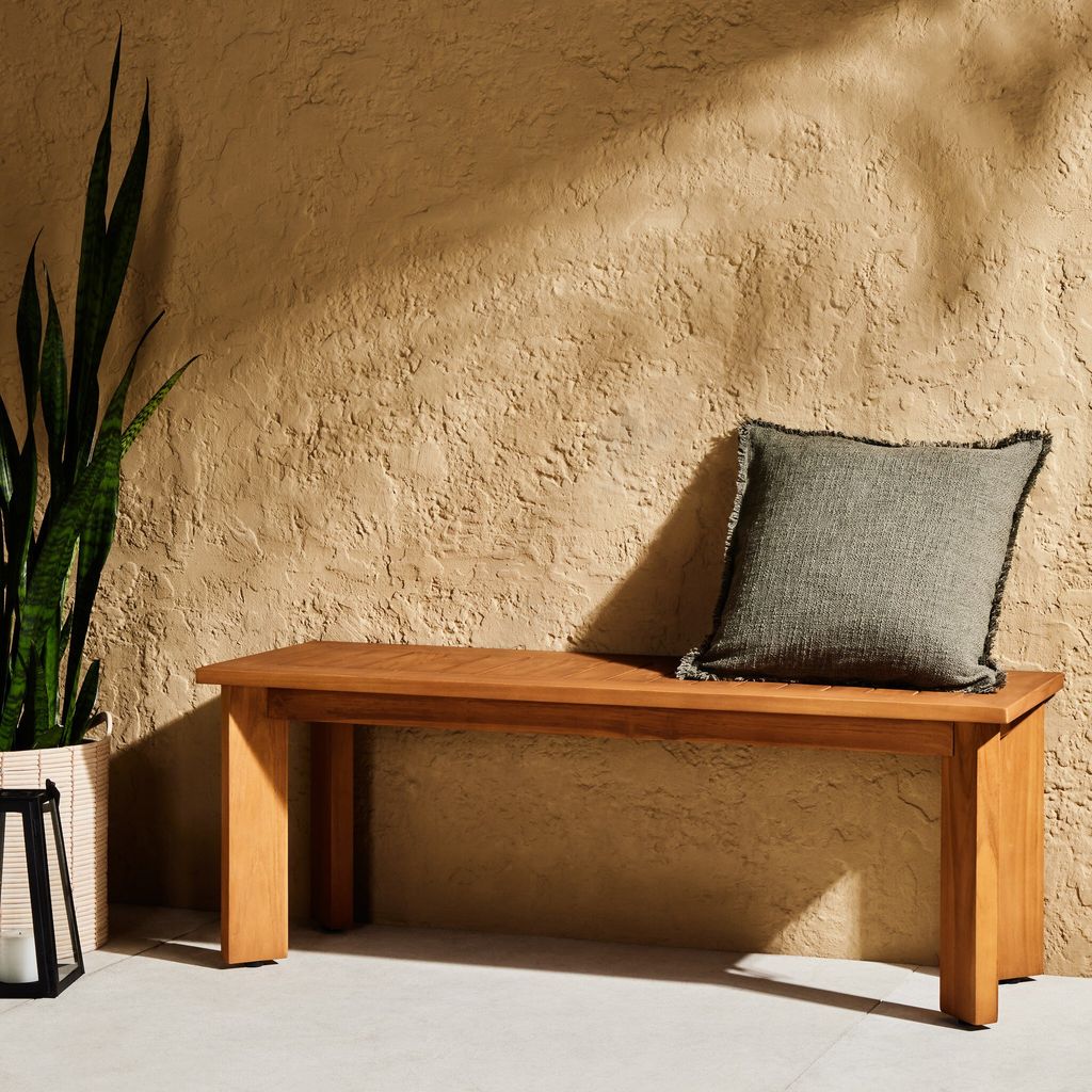 Tharp Outdoor Pillow Cover Only 20" X 20", Textured Olive