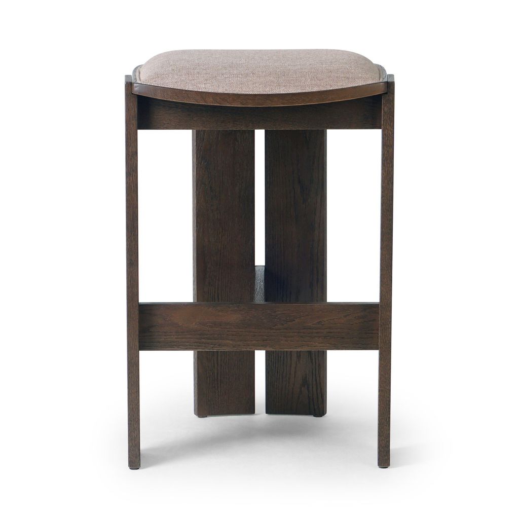 Preview image for Bar Stool, Wood + Upholstery