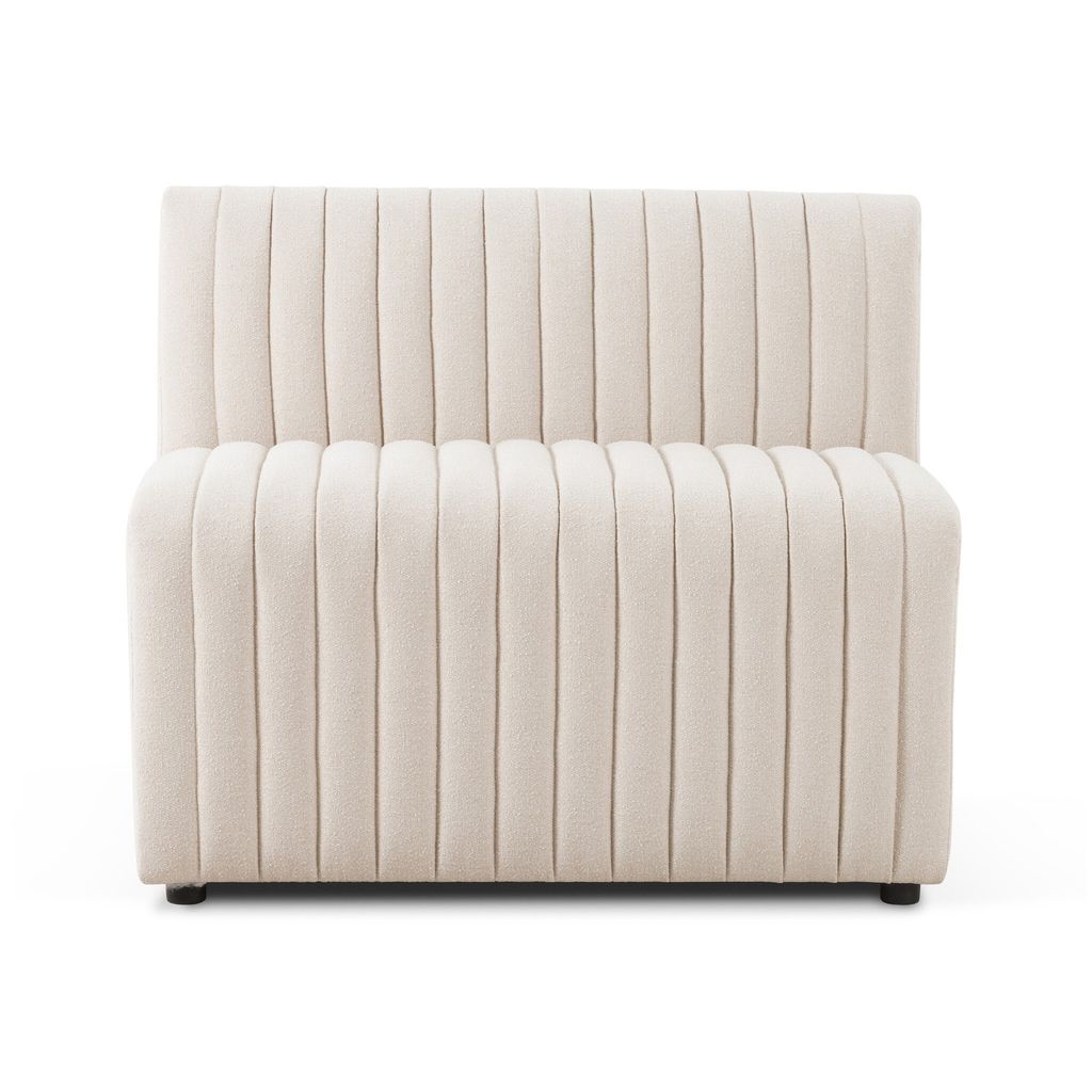 Build Your Own: Augustine Dining Banquette Chair + A Half, Capri Oatmeal Cover