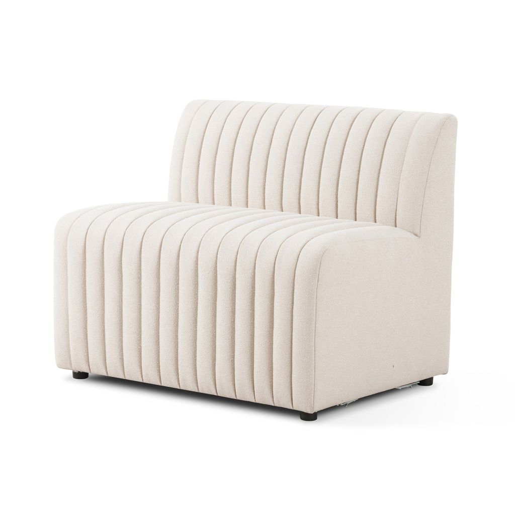 Build Your Own: Augustine Dining Banquette Chair + A Half, Capri Oatmeal Cover