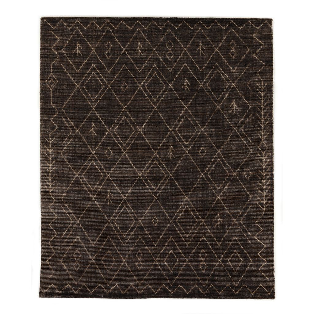 Preview image for Nador Moroccan Hand Knotted Rug 8' X 10', Espresso Cover