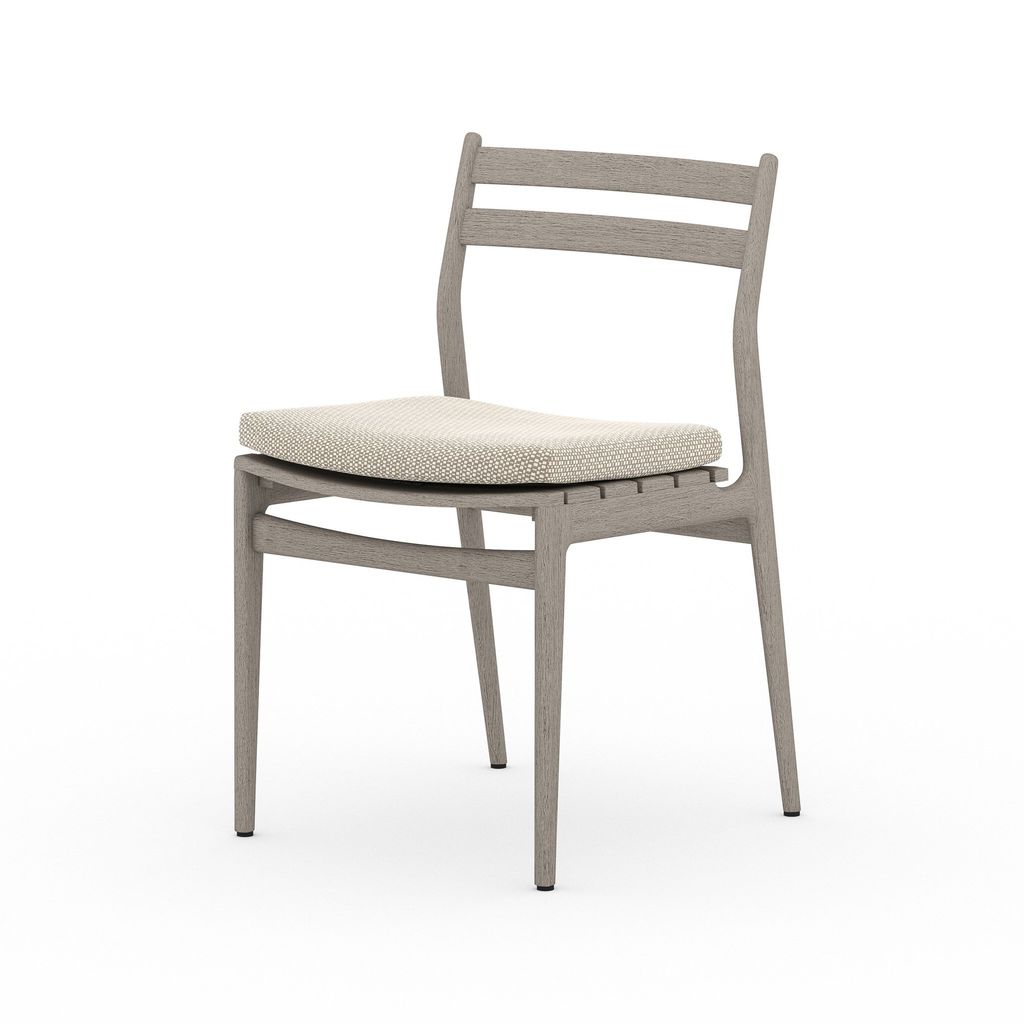 Outdoor Dining Chair, Weathered Grey/Sand