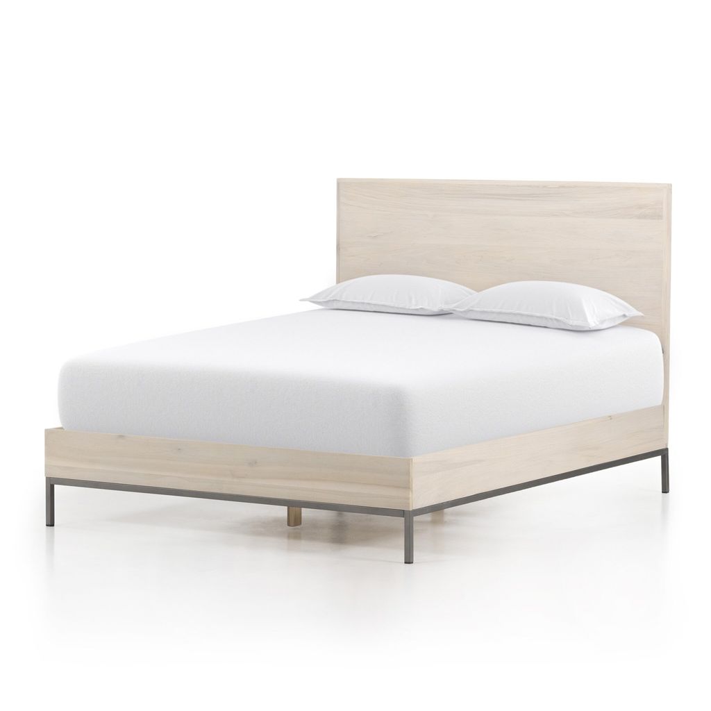Trey Bed Queen Size, Dove Poplar Cover