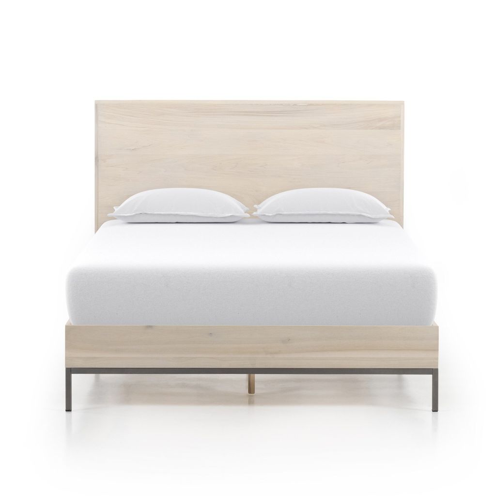 Trey Bed Queen Size, Dove Poplar Cover