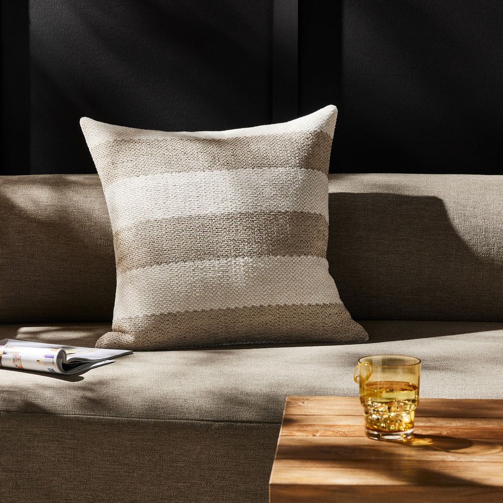 Tarbett Stripe Outdoor Pillow Cover Only 20" X 20",