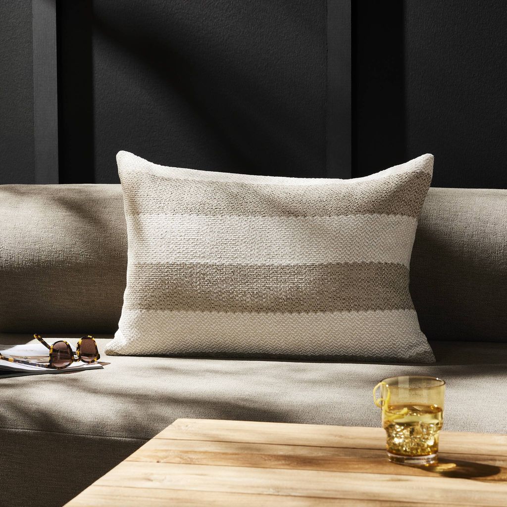 Tarbett Stripe Outdoor Pillow Cover Only 16" X 24"