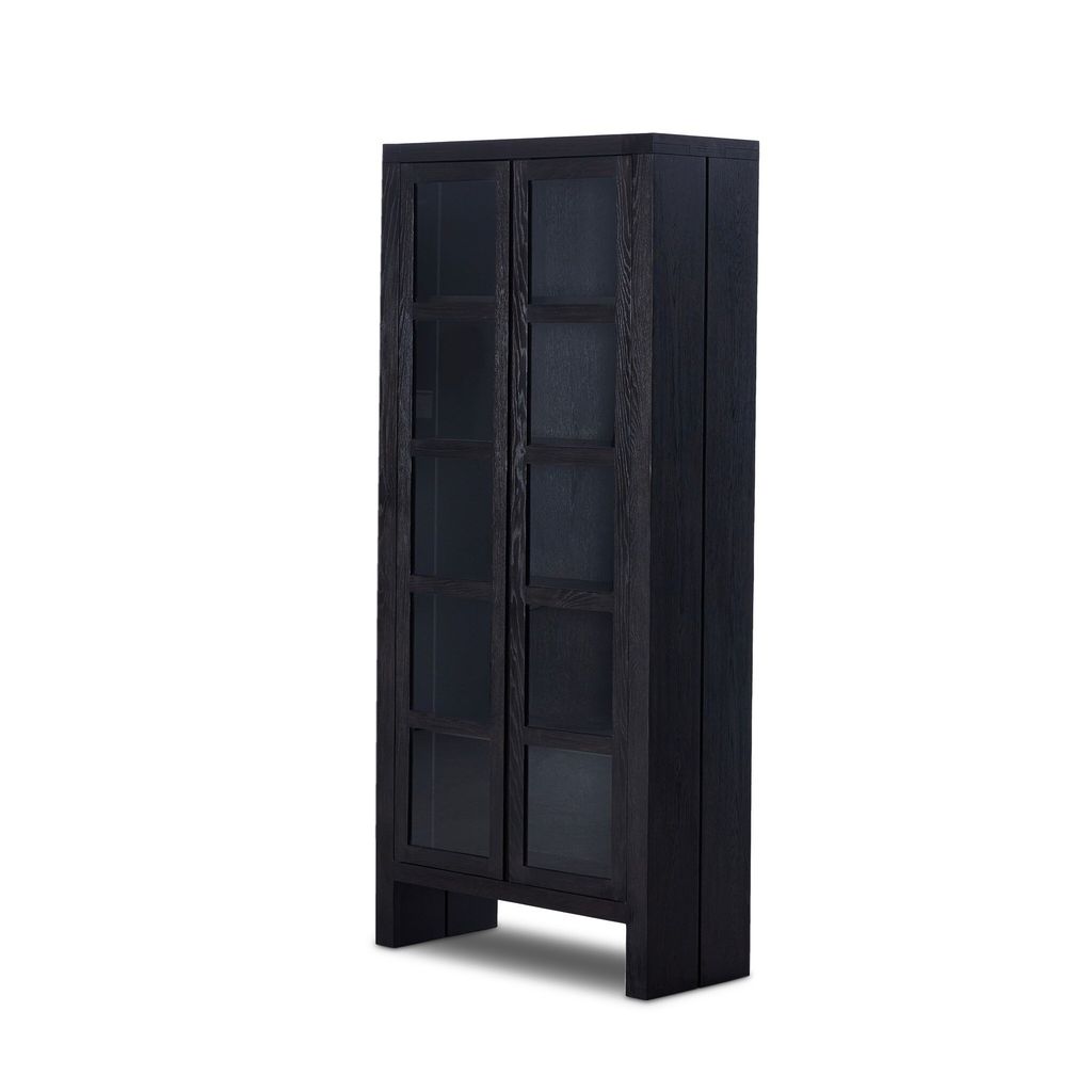 Warby Cabinet, Worn Black Oak Veneer