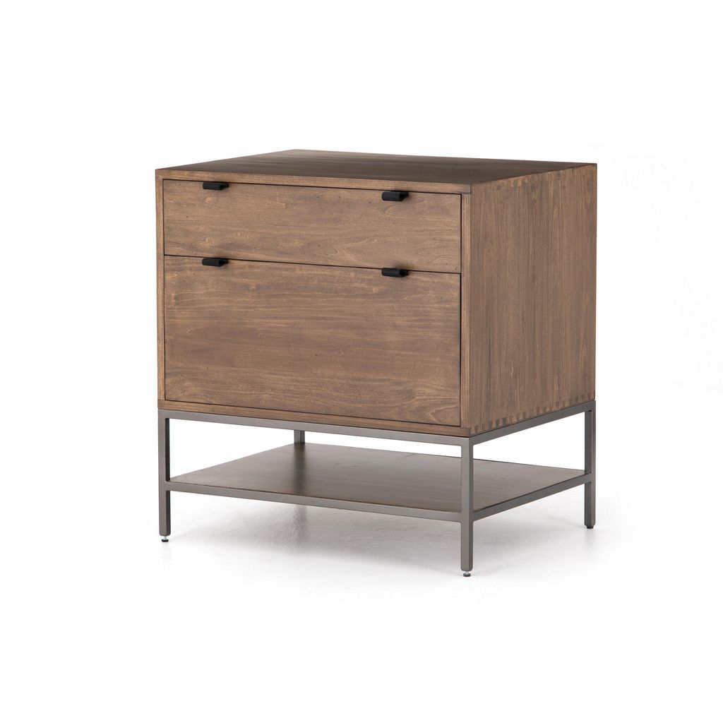 Trey Modular Filing Cabinet, Auburn Poplar