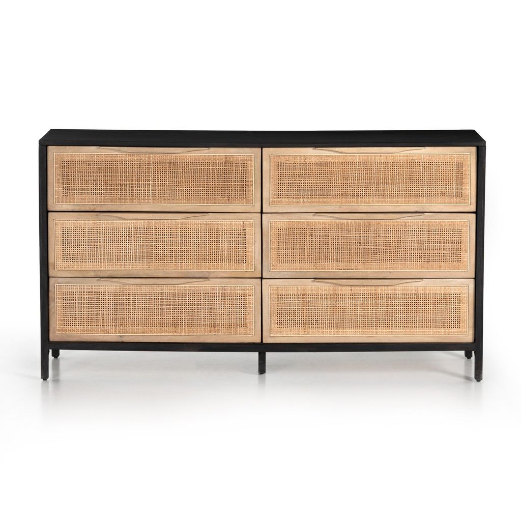 Preview image for Sydney 6 Drawer Dresser, Black Wash