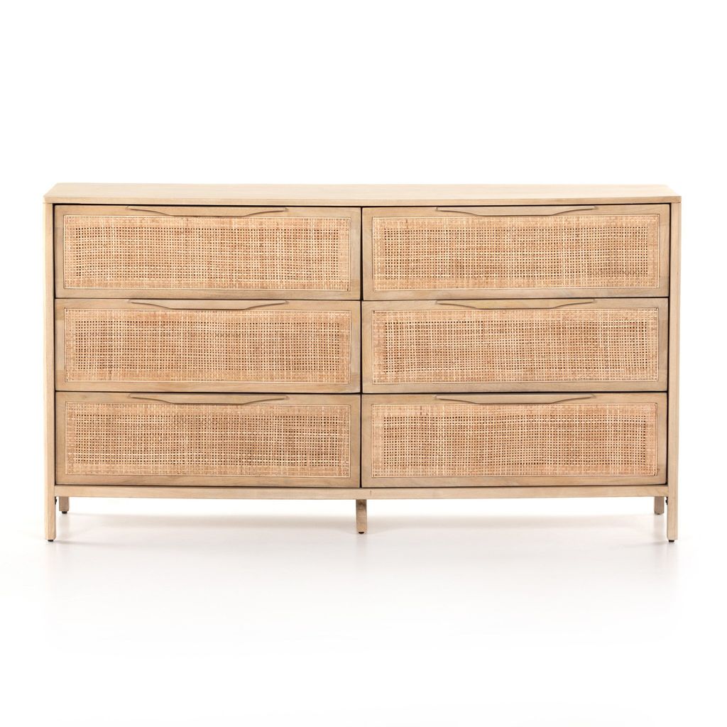 Preview image for Sydney 6 Drawer Dresser, Natural Mango