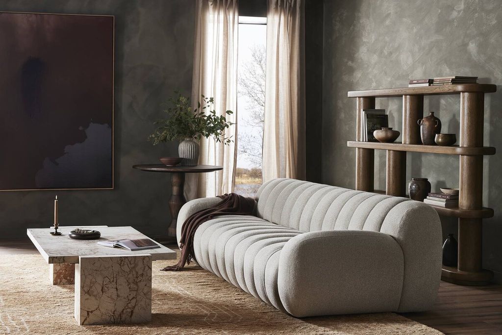 Carina Sofa 104", Weslie Flax