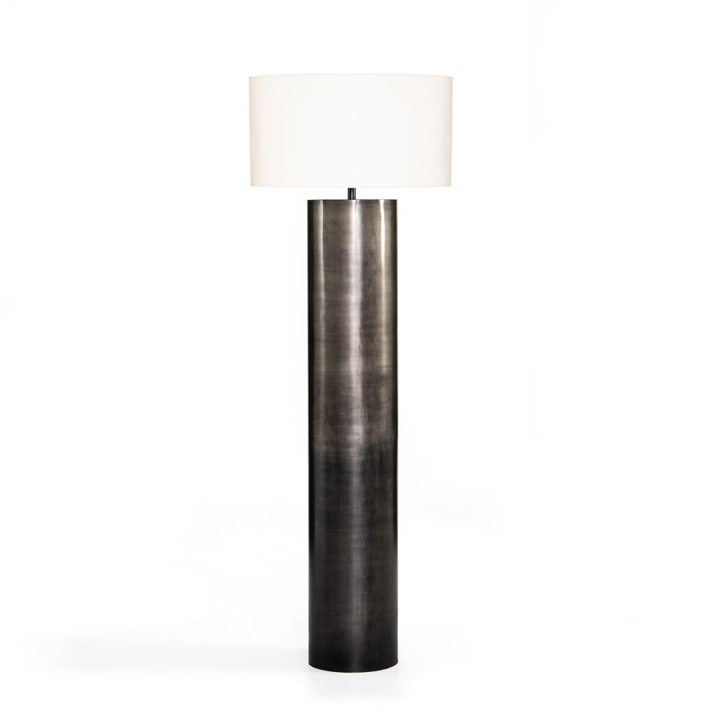 Cameron Floor Lamp, Ombre Antique Pewter