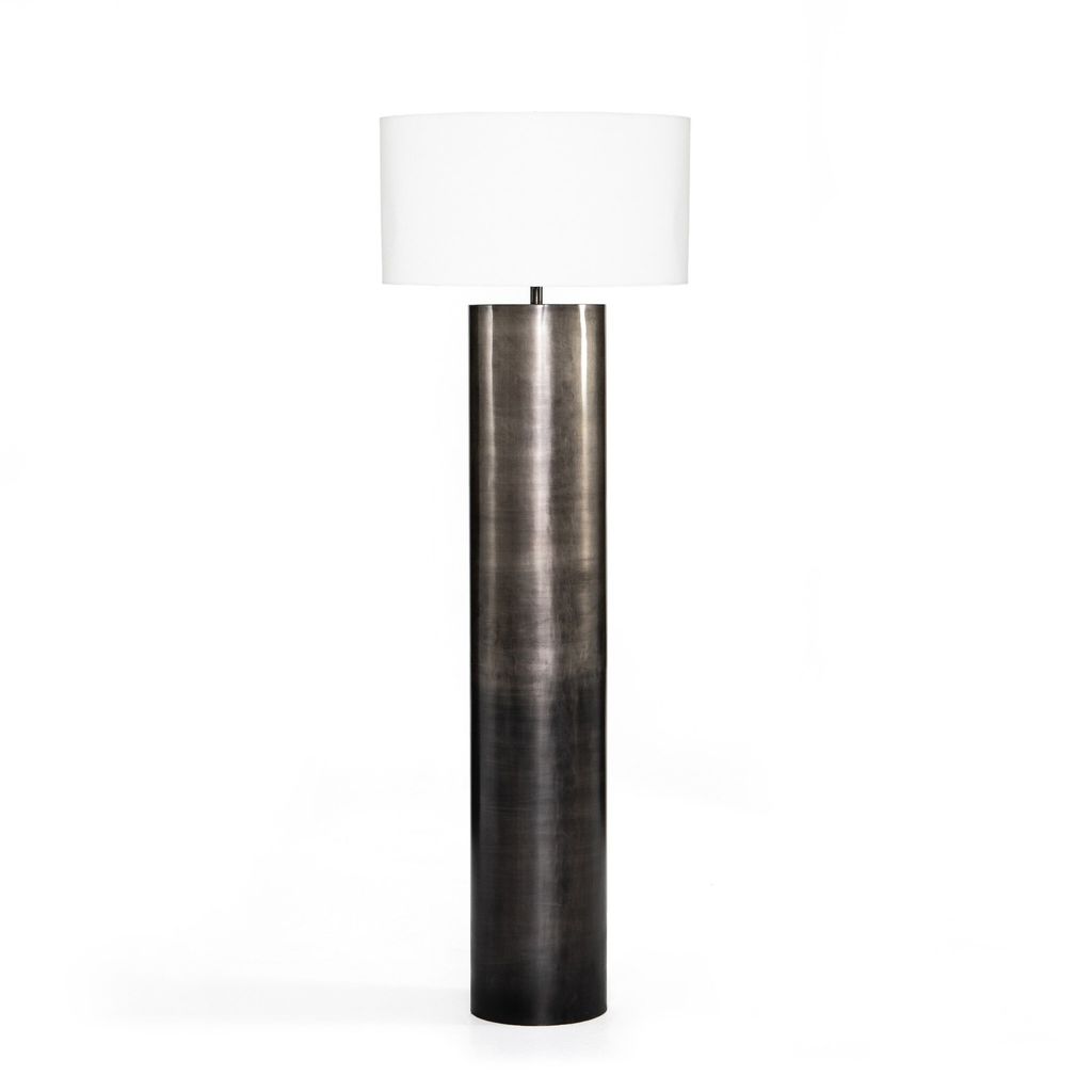 Cameron Floor Lamp, Ombre Antique Pewter