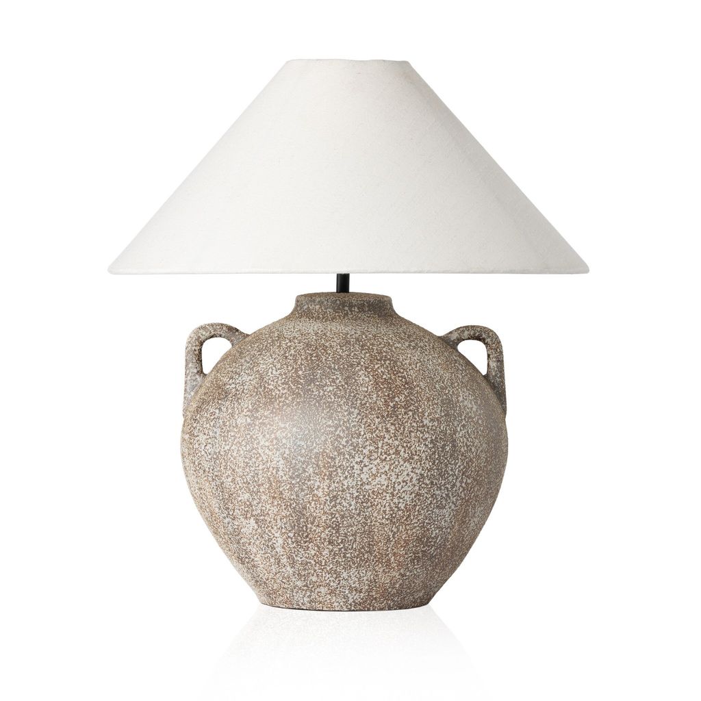Mays Table Lamp, Vintage Brown Ceramic
