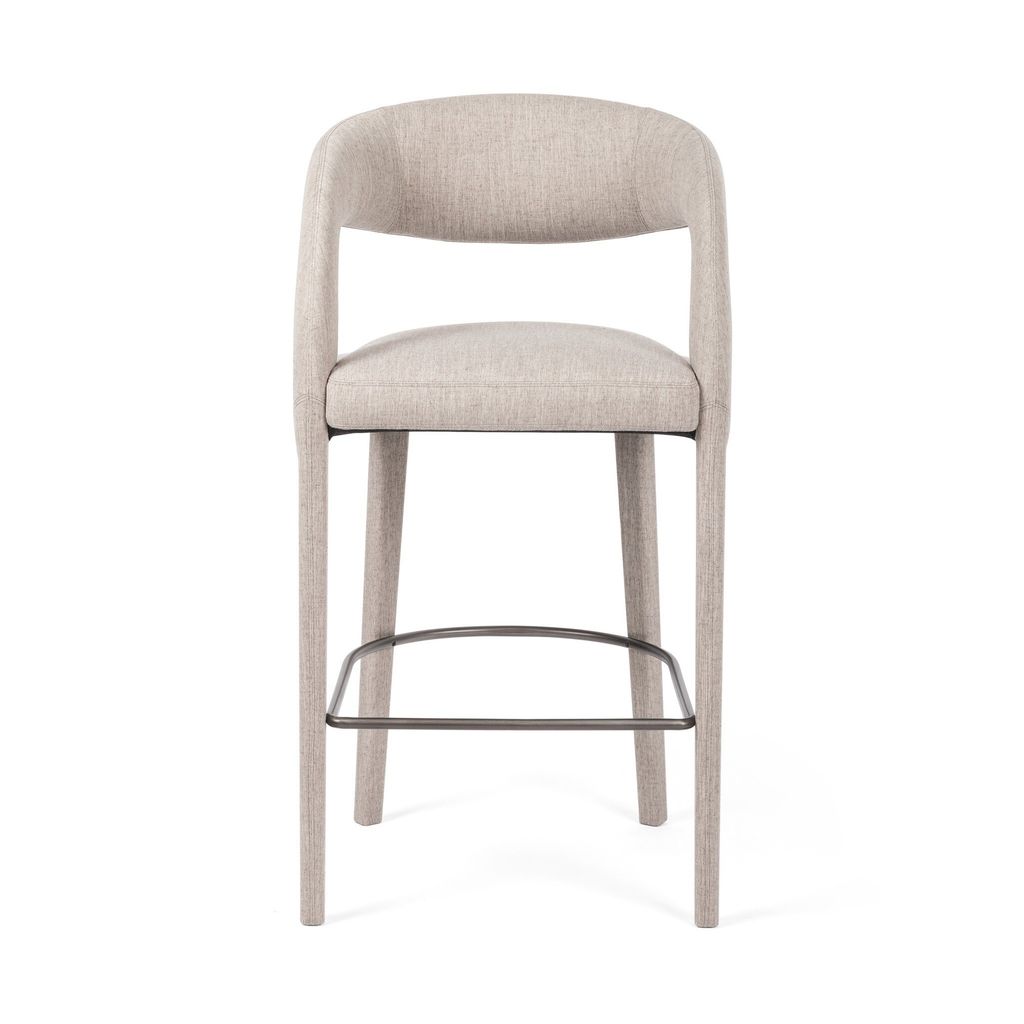 Hawkins Bar Stool, Savile Flannel Cover