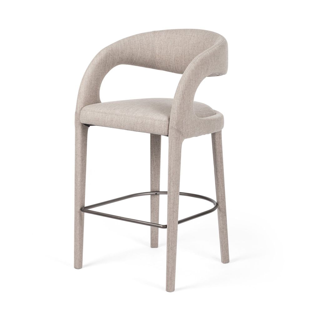 Hawkins Bar Stool, Savile Flannel Cover