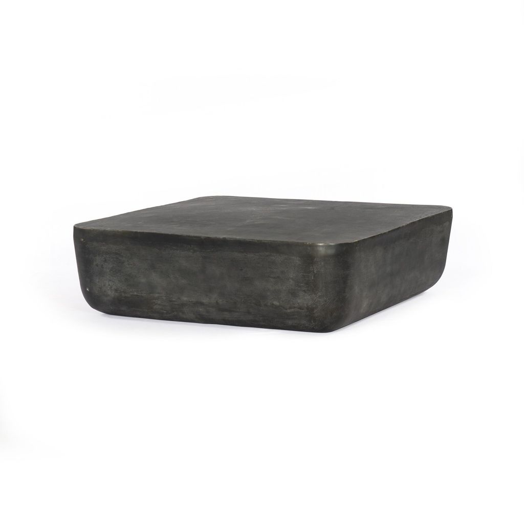Basil Square Outdoor Coffee Table 48" X 48", Aged Grey