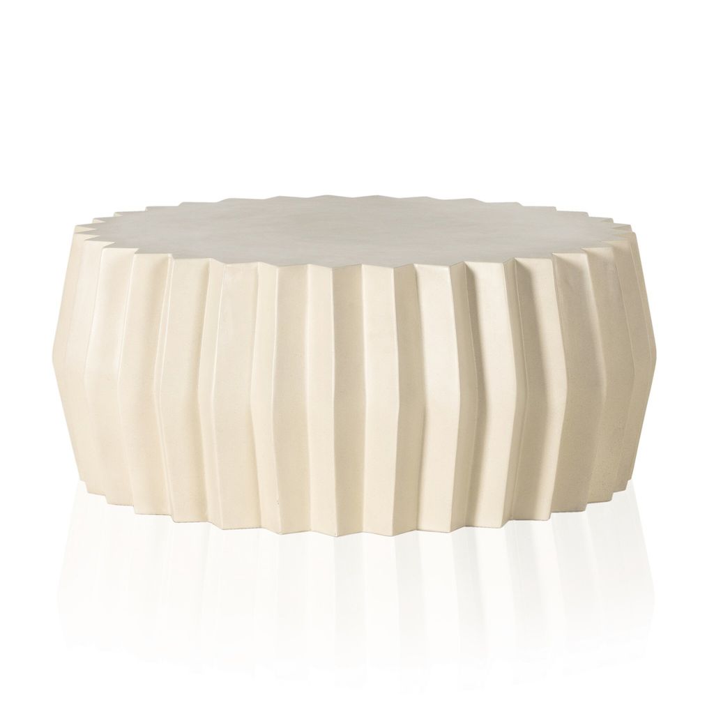 Preview image for Gem Outdoor Coffee Table, Parchment White