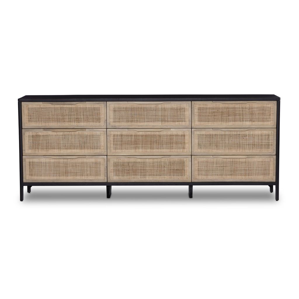 Preview image for Sydney 9 Drawer Dresser, Black Wash