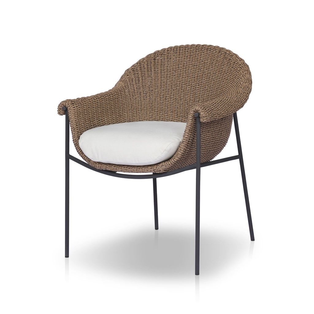 Suerte Outdoor Dining Chair, Arashi Salt