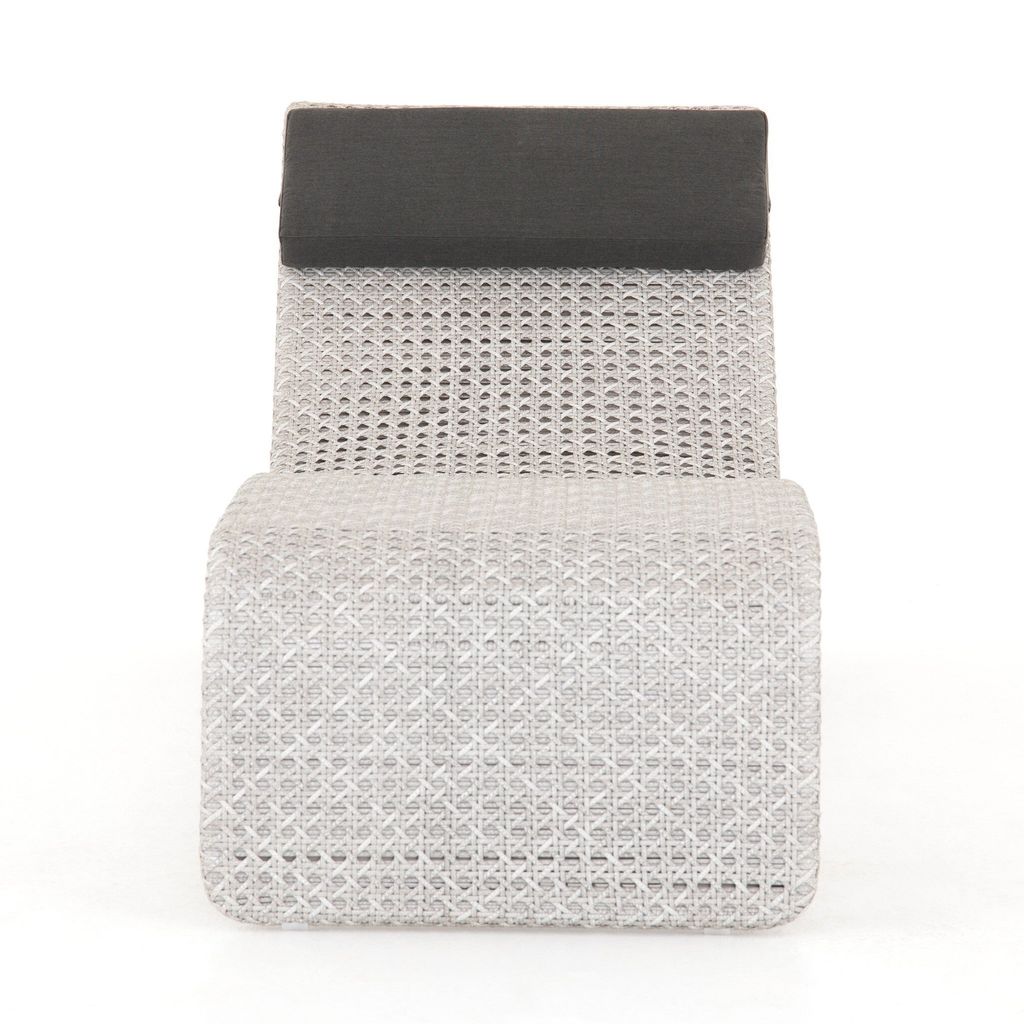 Preview image for Paige Outdoor Woven Chaise, Brushed Grey
