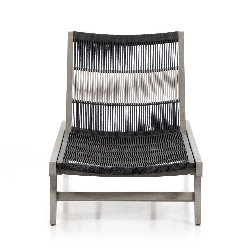 Julian Outdoor Chaise, Weathered Grey