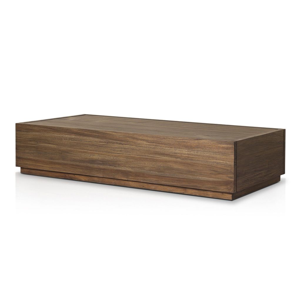 Messo Outdoor Coffee Table 70", Stained Toasted Brown