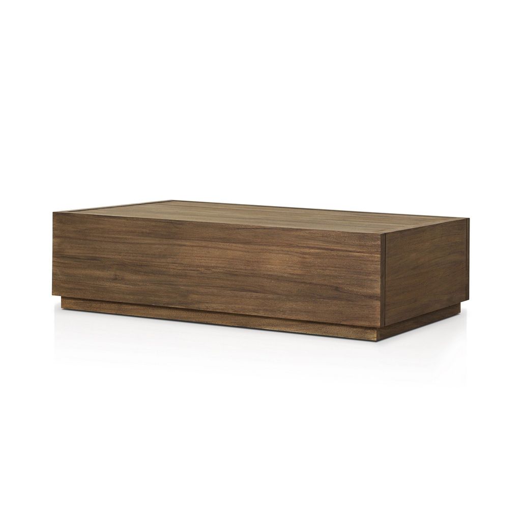 Messo Outdoor Coffee Table 55", Stained Toasted Brown