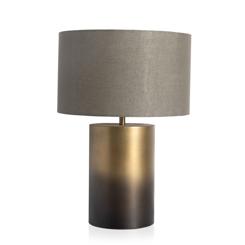 Cameron Table Lamp, Ombre Antique Brass