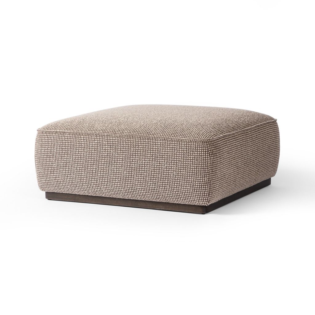 Sinclair Square Ottoman 36", Barrow Taupe Cover