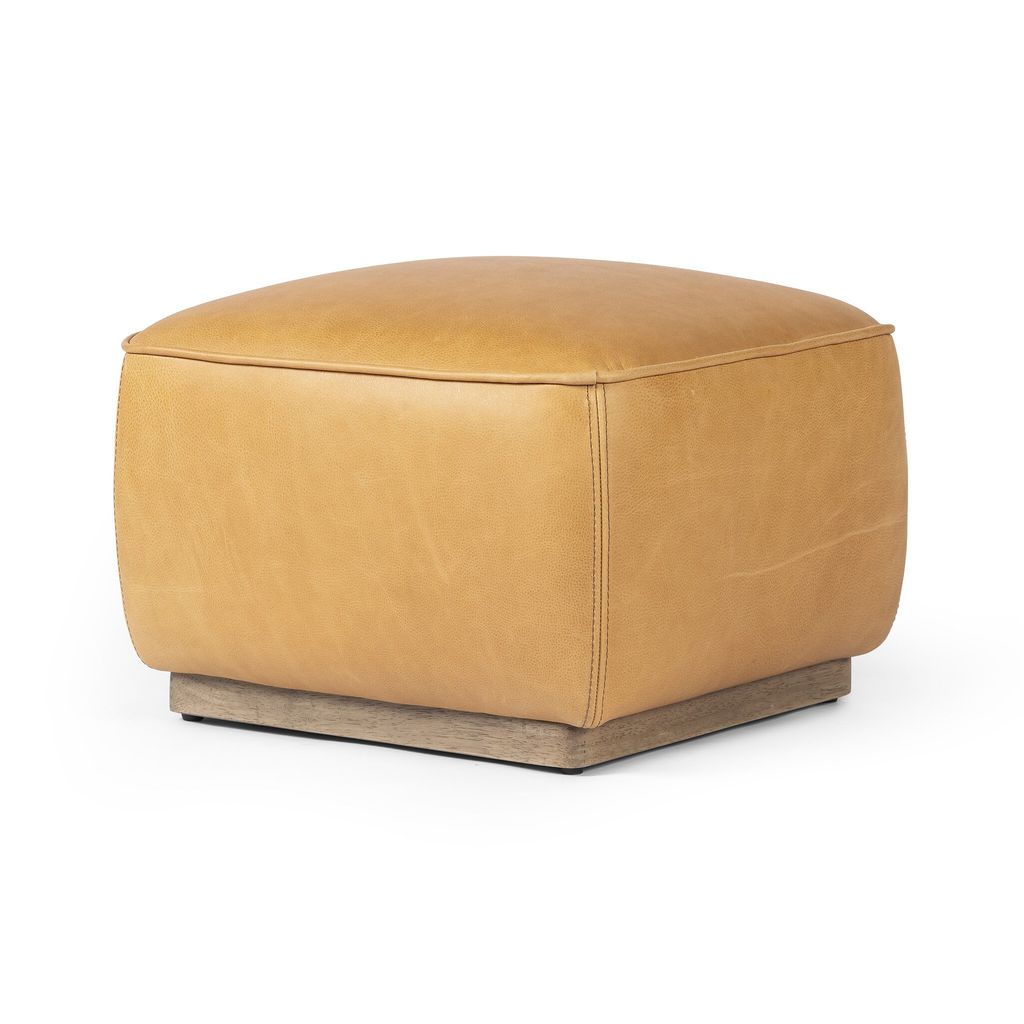 Sinclair Square Ottoman 21", Palermo Butterscotch Cover