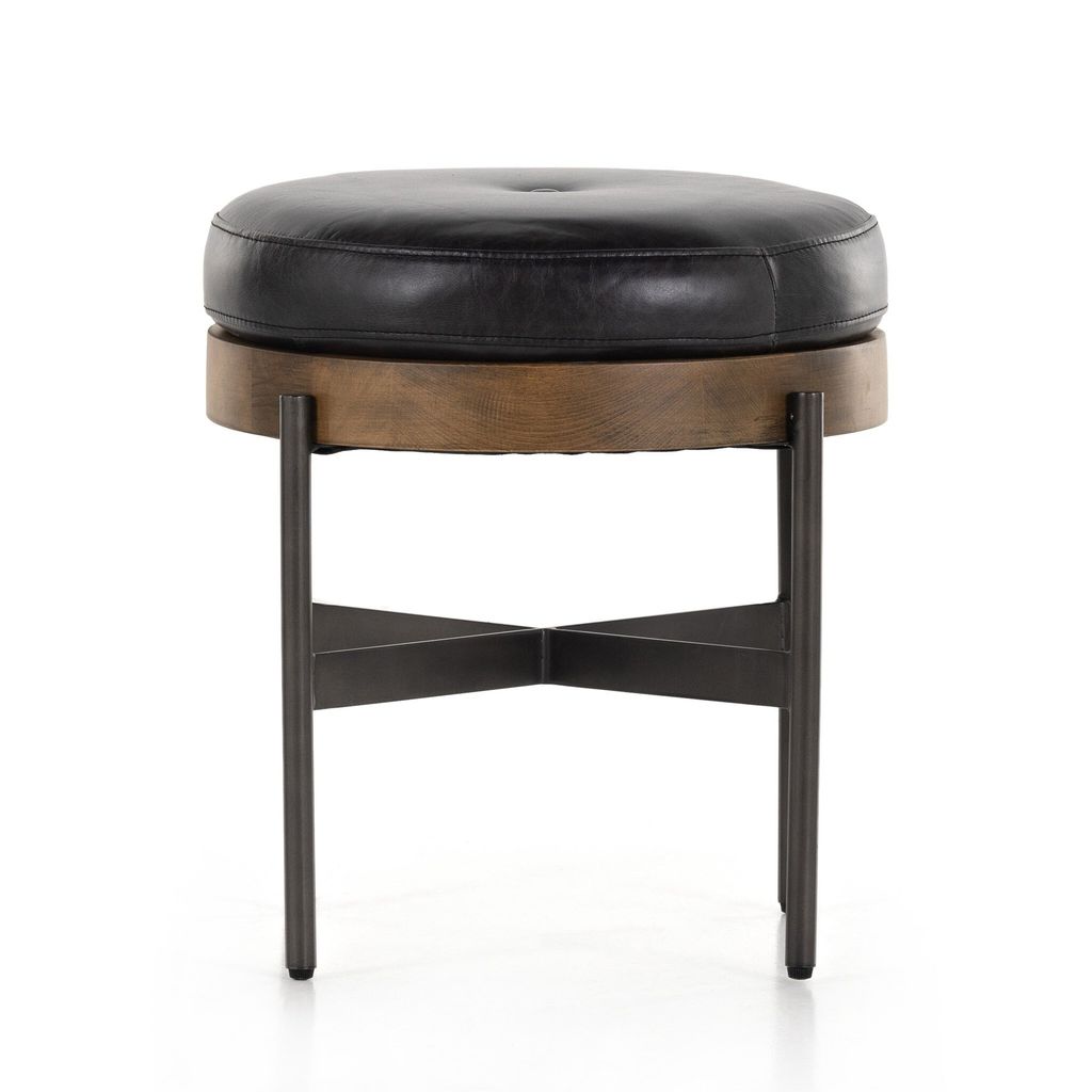 Edwyn Small Ottoman, Sonoma Black Cover