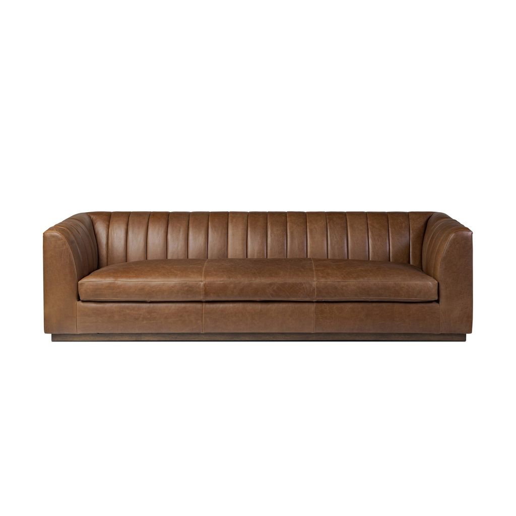 Contemporary-Style Sofa, Mahogany Cover