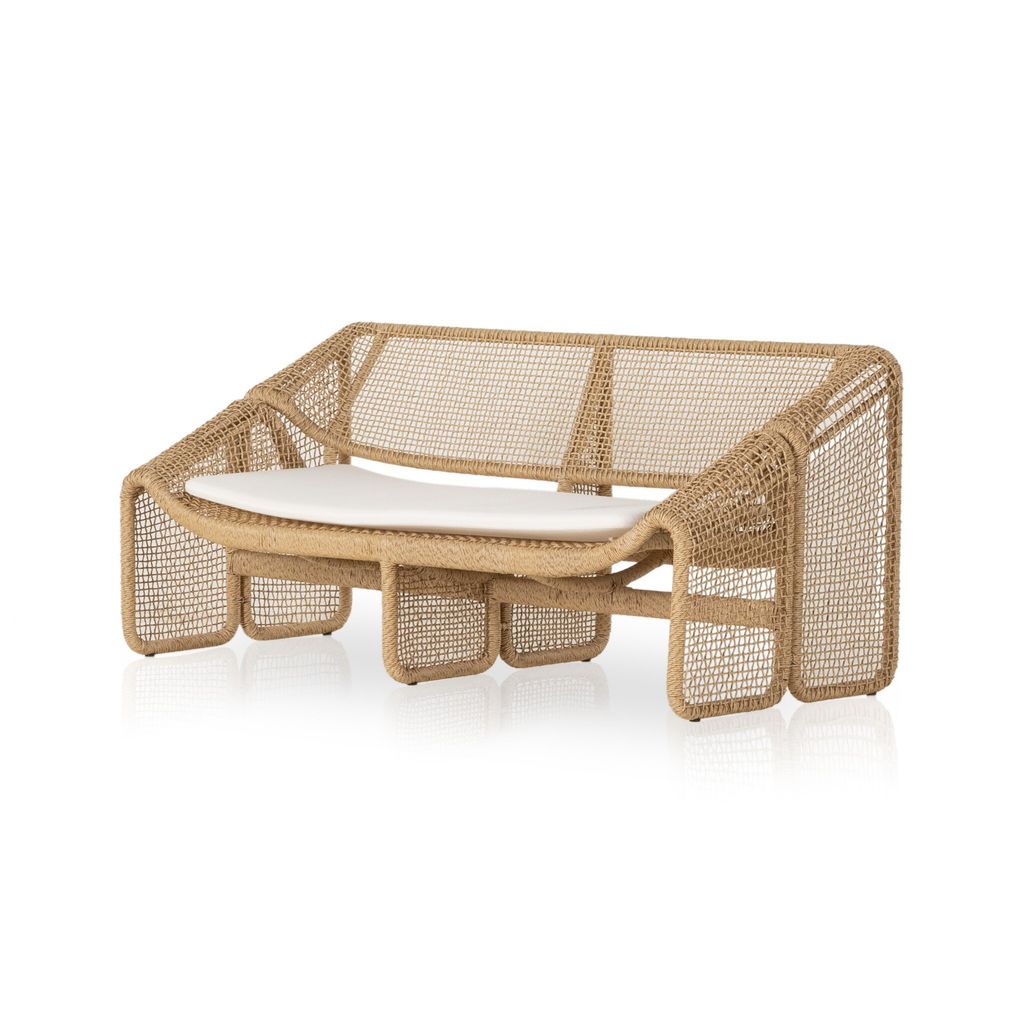 Selma Outdoor Sofa, Faux Hyacinth