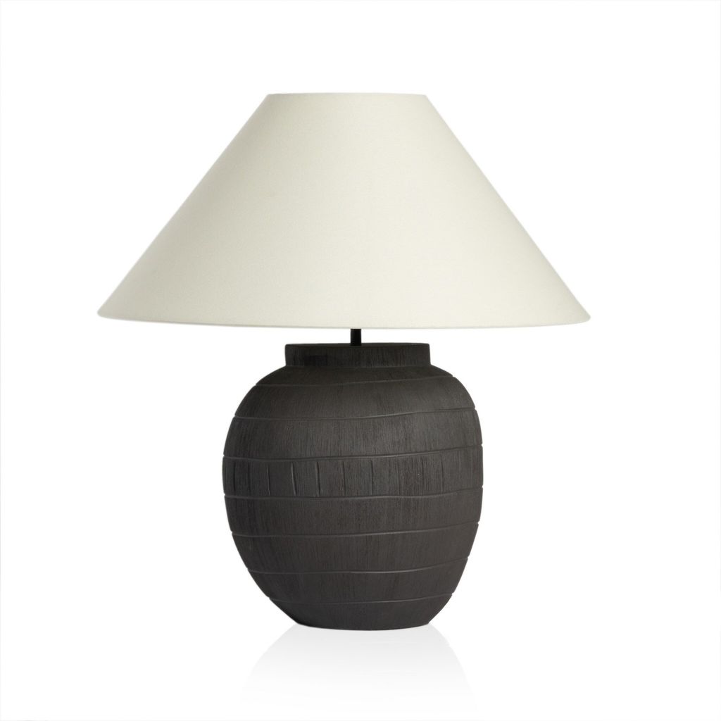 Muji Table Lamp, Ivory Linen Shade