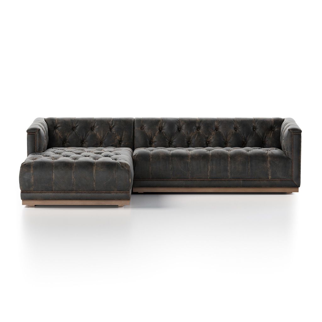 Preview image for 2-Piece Sectional Left Arm Facing 109", Black Cover