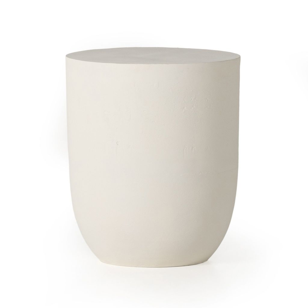 Basil Outdoor Drink Table, Matte White